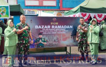 Bazar Ramadhan Kodim 1422/Maros Diserbu Warga, Sediakan Sembako Harga Terjangkau