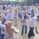 Ribuan Alumni SMPN 1128 Cabbenge Padati Lapangan Pespa