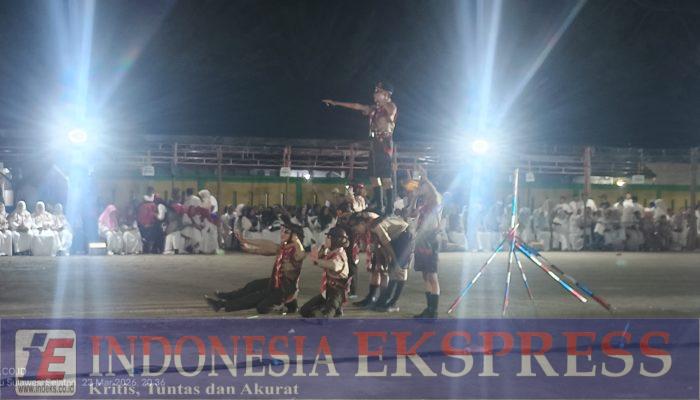Atraksi Pramuka Meriahkan Silatnas Perdana IKA SMPN 1128 Cabbenge