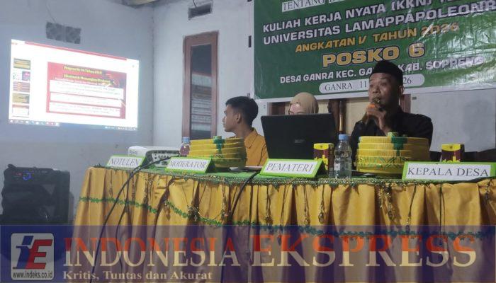 Mahasiswa KKN Unipol Soppeng Gelar Penyuluhan Adminduk di Desa Ganra