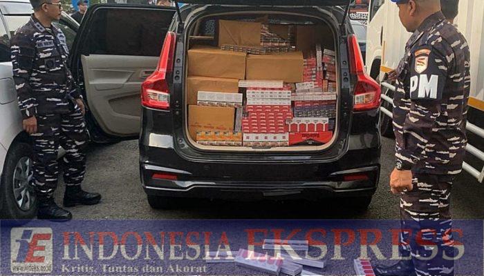 TNI AL Gagalkan Penyelundupan 311 Bal Rokok Ilegal di Jalur Suramadu