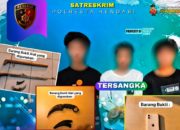 Polresta Kendari Ringkus Tiga Pelaku Begal, Polisi Amankan Sejumlah Barang Bukti 