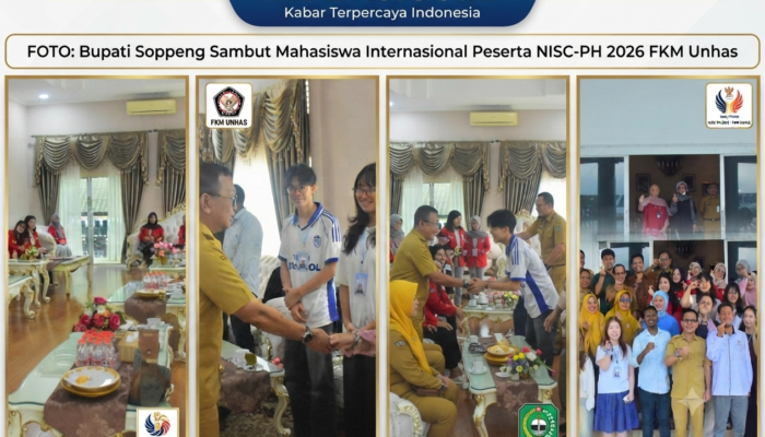 Bupati Soppeng Sambut Mahasiswa Internasional Peserta NISC-PH 2026 FKM Unhas
