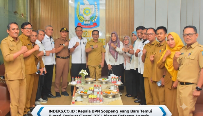 Kepala BPN Soppeng yang Baru Temui Bupati, Perkuat Sinergi PTSL hingga Reforma Agraria