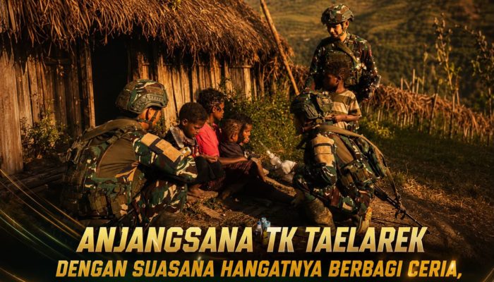Satgas Yonif 725/Woroagi Pererat Kedekatan dengan Warga melalui Anjangsana di Taelarek