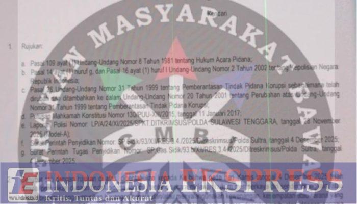 LSM GMBI Soroti Mandeknya Penyidikan Dugaan Korupsi Pengadaan Bibit Rp26 Miliar di Sultra