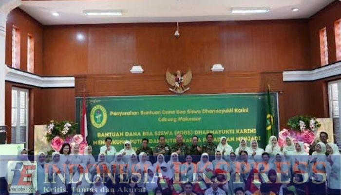 Dharmayukti Karini Cabang Makassar Salurkan Beasiswa Rp37 Juta kepada 52 Anak Warga Peradilan