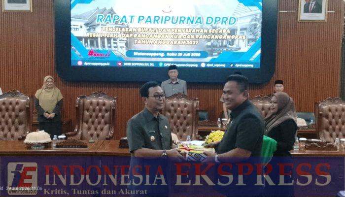 Bupati Soppeng Serahkan Rancangan KUA-PPAS APBD 2027 ke DPRD, Tandai Dimulainya Pembahasan Anggaran