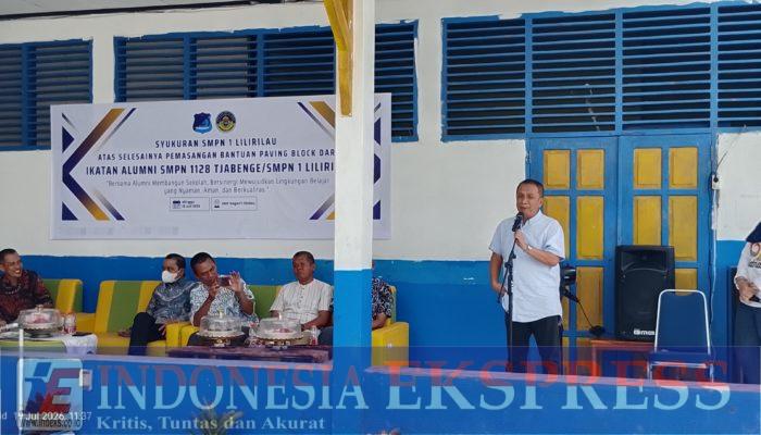 Alumni SMPN 1 Lilirilau Syukuran Rampungnya Pembangunan Paving Block, Wujud Sinergi Membangun Sekolah