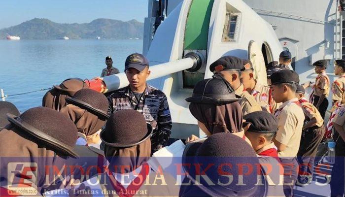 KRI Hiu-634 Awasi Kapal Japan Coast Guard di ALKI II, Gelar Open Ship bagi Pramuka Saka Bahari
