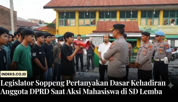Legislator Soppeng Pertanyakan Dasar Kehadiran Hadiwijaya Anggota DPRD Temui Massa Aksi Mahasiswa di SD Lemba