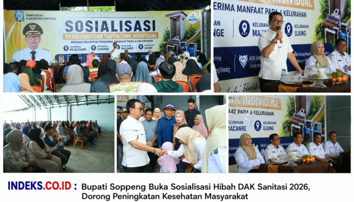 Bupati Soppeng Buka Sosialisasi Hibah DAK Sanitasi 2026, Dorong Peningkatan Kesehatan Masyarakat