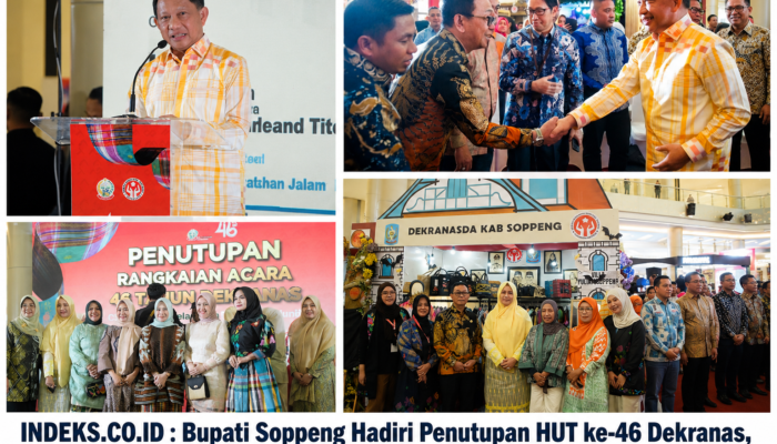 Bupati Soppeng Hadiri Penutupan HUT ke-46 Dekranas, Wastra Khas Daerah Tampil Memikat di Ajang Nasional