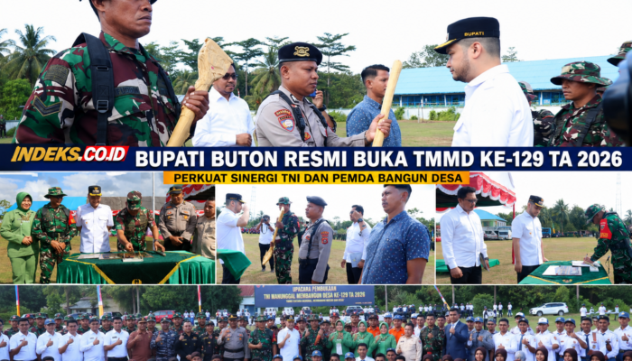 Bupati Buton Resmi Buka TMMD Ke-129 TA 2026, Perkuat Sinergi TNI dan Pemda Bangun Desa