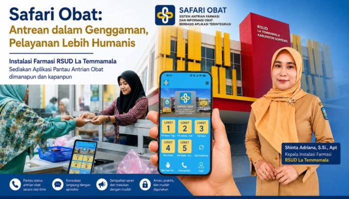 RSUD La Temmamala Luncurkan Safari Obat, Permudah Pasien Pantau Penyelesaian Resep Secara Real Time