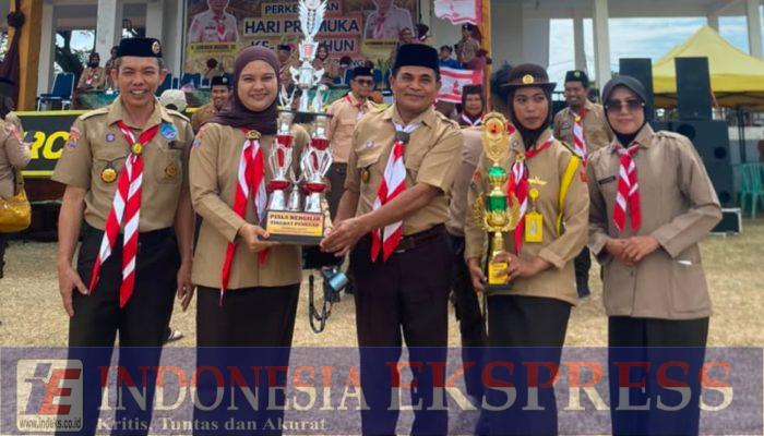 Ketua Kwarcab Soppeng Tutup Perkemahan HUT Pramuka ke-65, Gudep SMAN 1 Soppeng Kembali Sabet Juara Umum Penegak
