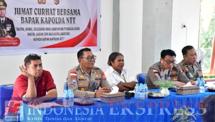 Polda NTT Serap Aspirasi Warga Kuanino Lewat Jumat Curhat, Bahas Kamtibmas hingga Kejahatan Siber