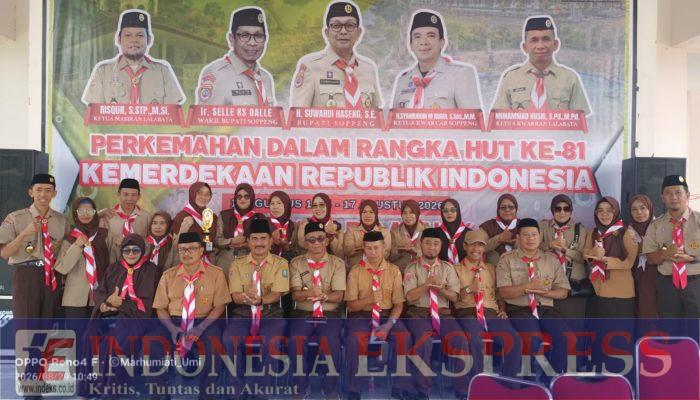 SDN 3 Lemba Borong Dua Emas, Sabet Juara Umum Perkemahan Kwarran Lalabata 2026