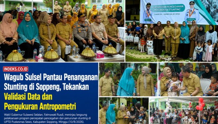 Wagub Sulsel Pantau Penanganan Stunting di Soppeng, Tekankan Validasi Data dan Pengukuran Antropometri