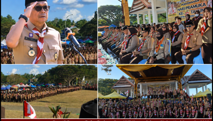 Bupati Soppeng Buka Perkemahan HUT Kemerdekaan RI dan Hari Pramuka 2026, Lepas Kontingen Jambore Nasional XII