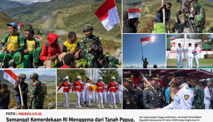 Semangat Kemerdekaan RI Menggema dari Tanah Papua, Merah Putih Berkibar Penuh Kebanggaan