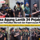 Jaksa Agung Lantik 34 Pejabat, Tekankan Pemulihan Marwah dan Kepercayaan Publik