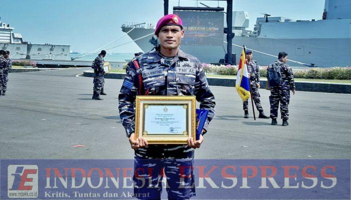 Prajurit Denipam 1 Marinir Diguyur Penghargaan Kasal, Prestasi Triathlon Harumkan Nama Satuan