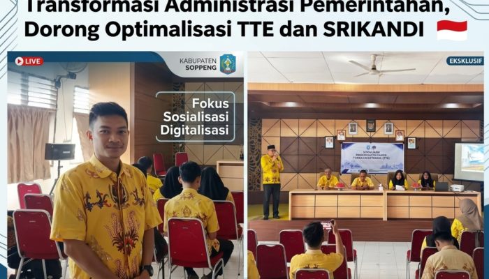 Pemkab Soppeng Percepat Transformasi Administrasi Pemerintahan, Dorong Optimalisasi TTE dan SRIKANDI