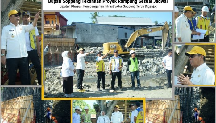 Pantau Pergantian Jembatan Cenrana, Bupati Soppeng Tekankan Proyek Rampung Sesuai Jadwal