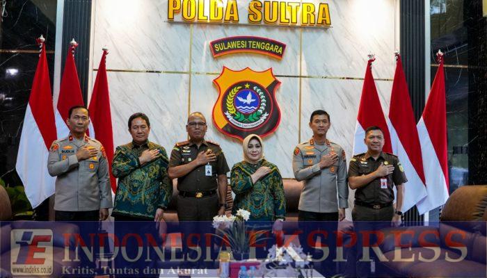 Polda Sultra, Kejati dan Pengadilan Tinggi Perkuat Sinergitas Penegakan Hukum Yang Berkeadilan dan Kemanfaatan Bagi Masyarakat