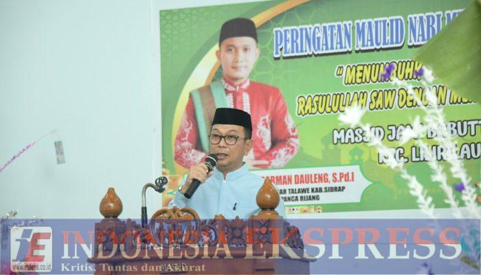 Maulid di Masjid Babuttaubah Pajalesang, Bupati Soppeng Tekankan Teladan Nabi dan Nilai Piagam Madinah