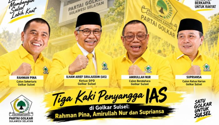 Nurmal Idrus Bedah Formasi Inti IAS di Golkar Sulsel: Tiga Nama, Tiga Kekuatan
