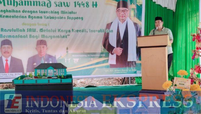 Asisten Andi Ibrahim Bawa Pesan Bupati di Maulid Kemenag Soppeng, Tekankan Karya dan Keteladanan