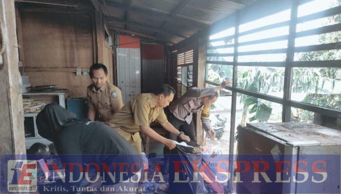 Rumah Daeng Ancu Terbakar, Bhabinkamtibmas, Babinsa, Lurah Lemba Terjun Langsung ke TKP