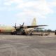 Hercules TNI AU Kembali Mendarat di Lanud Sjamsudin Noor, Bawa 500 Koli APD untuk Penanganan Karhutla