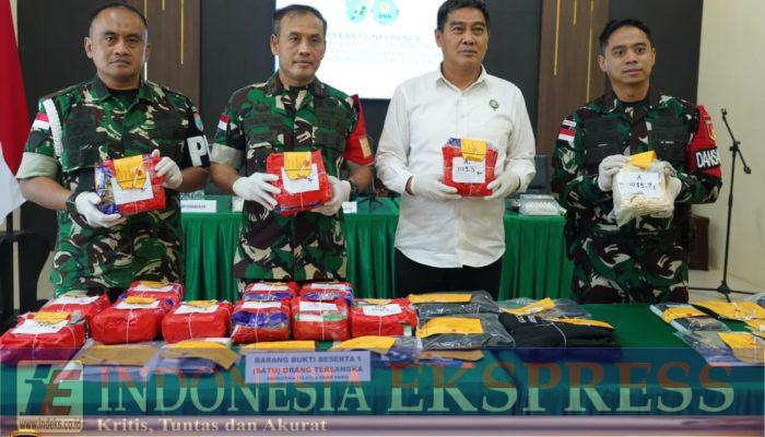 TNI Gagalkan Dua Upaya Penyelundupan, 16,4 Kg Sabu Diamankan di Perbatasan RI-Malaysia