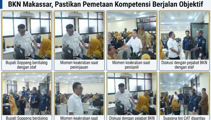 Bupati Soppeng H.Suwardi Haseng Pantau Pro ASN di BKN Makassar, Pastikan Pemetaan Kompetensi Berjalan Objektif