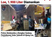 Polres Bulukumba Bongkar Gudang Penimbunan Solar Subsidi di Ujung Loe, 1.900 Liter Diamankan
