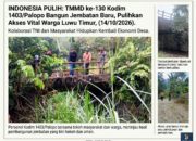 TMMD ke-130 Kodim 1403/Palopo Bangun Jembatan Baru, Pulihkan Akses Vital Warga Luwu Timur