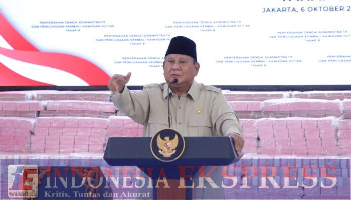 Satgas PKH Serahkan Rp13,2 Triliun ke Negara, 6,2 Juta Hektare Kawasan Hutan Berhasil Dikuasai Kembali