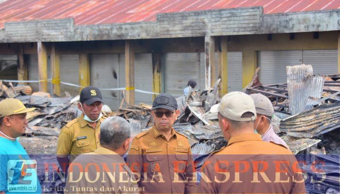 Peduli Nasib Pedagang, Bupati Suwardi Haseng Tinjau Persiapan Pasar Darurat Batu-Batu