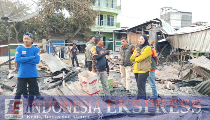TRC BPBD Sulsel Turun Langsung, Asesmen Dampak Kebakaran Pasar Sentral Batu-Batu Soppeng