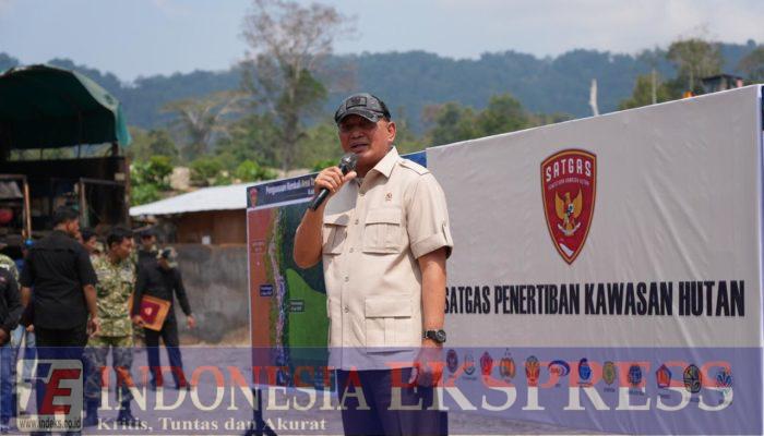 Menhan Tegaskan Sinergi 12 Kementerian, IUP PT Kristalin Ekalestari Dicabut Usai Temuan Tambang Tanpa Izin Kawasan Hutan